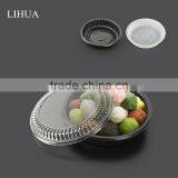 Disposable Plastic Round Food Container,Plastic Take Away Food Packaging Box, Plastic Round Sushi Container thumbnail-2