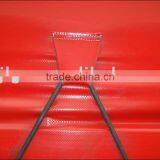 1100d Pvc Coated Tarpaulinr Heavy Duty Blue Waterproof Fabric PVC Truck Cover Trailer Cover Curtains thumbnail-1