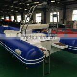 Rigid Inflatable Fiberglass Pontoon Boat thumbnail-6