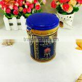 Coffee Tea Storage Round Plastic Lid Tin Canister