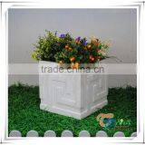Handmake Square Polyresin Indoor Flower Urn thumbnail-3