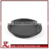 8.75 Inch Black Plastic PS Round Disposable Plate