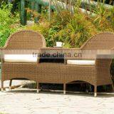 SIGMA Wicker Round Sofa Outdoor Tea Set Armchair Lounge thumbnail-1
