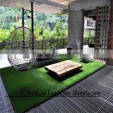 SJ20170021 wholesale 40*60cm synthetic artificial landscape grass mat for indoor