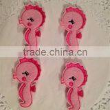 Hot Sell Adorable Light Pink Felt Mini Applique Seahorse Applique Made in China thumbnail-1