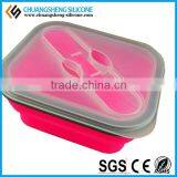 Office Lady Lunch Box, Portable Silicone Bowl, Eco-friendly Lunch Case
