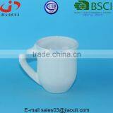 Glazed White Ceramic Cup, Cup Shape Flower Planter thumbnail-3