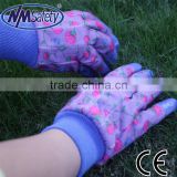 ladies finger coated garden protection work gloves