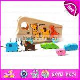 Wholesale Pull Back Model Wooden Bus Toy,Promotional Give Away Funny Play Pull Back Mini Cheap Bus Toy W05B117 thumbnail-2