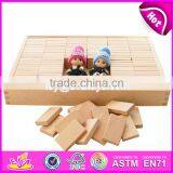 2017 New Design Funny Kids Play Wooden Dominoes Toys for Sale W15A075 thumbnail-6