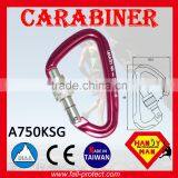 With CE Certificate 24KN Mountain Climbing Carabiner With Screw Lock thumbnail-3
