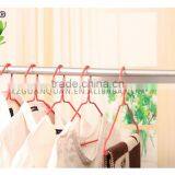 A360 2017 High Quality Clothes Hanger/metal Pvc Coated Laundry Hangerr/Metal PVC Hanger With Curved Shape thumbnail-1