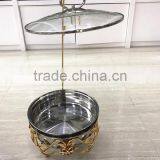 New Design Red Flower 8Liter Stainless Steel Cheap Chafing Dish for Butter thumbnail-6