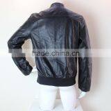 2015 New Style Black Mens Genuine Leather Jacket thumbnail-5