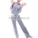 The Spring Of 2015 Shallow Linen Grey Velvet Two Piece Sport Suit HSS9242 thumbnail-1