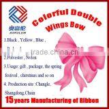 Colorful Pre-Made Double Wings Ribbon Bows thumbnail-1
