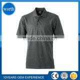 2017 Advertising Favorable T Shirt Polo Plain Dyed Fine Quality Manufacturing in China thumbnail-2