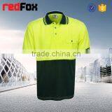 Red Low Price 100% Polyster Safety T-shirt for Worker T-shirt Maker Safety Shirt Workwear Shirt T-shirt thumbnail-4