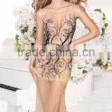 Sexy Backless Bow-knot Low Cut Bridesmaid Dresses Side Slit thumbnail-1