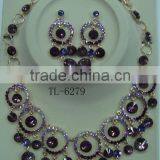 Alloy Necklace Sets,fashion Jewelry Sets,CZ Stone Jewelry, Bling Bling Jewelry,alloy Jewelry,high-grade Jewelry,stock Jewelry thumbnail-1