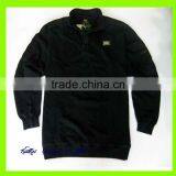 Stand Collar Cheap Black Hoodies thumbnail-1