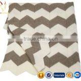 Pattern Cashmere Baby Knitted Blanket Wholesale thumbnail-1