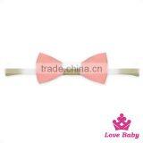 Koren Fancy Bow Elasticity Pony Girl Hair Band Solid Color Newborn Accessories thumbnail-1