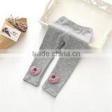 S32833W 2017 Girls Cotton Leggings Baby Girl Bow Leggings Pants Kids Heart Appliqued Pants thumbnail-5