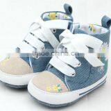 Top Quality Anti-skid Infant Boy Canvas Cotton Soft Toddler Shoes Pre-walker Sport Shoes thumbnail-2