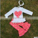 Easter Day Spring Ruffle Baby Girl Matching Stripe Red Lucky Cute Baby Girl Remake Cotton Vintage Remake Outfit thumbnail-4