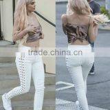 M1161 Runwaylover Cross Bandage Tight Pants Autumn Pants thumbnail-2