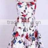 Walson Instyles Wholesale Women's Floral Print 50s Rockabilly Retro Vintage Flared Dress thumbnail-1