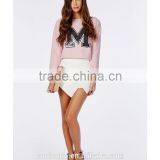 100% Cotton Cropped Sequined Plain Hoodies Wholesale Long Sleeve Bulk Hoodies thumbnail-3