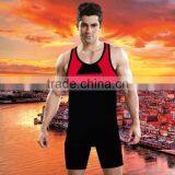 Customized Black and Red Cotton Solid Color Tank Top Wholesale thumbnail-1