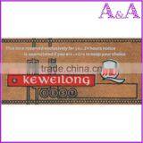 High End Ink Filled Deboss Embossed Garment PU Leather Labels for Jeans thumbnail-1