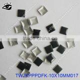 Hot Fix Nailhead 10x10mm Square Studs Black Color For Clothing Decoration thumbnail-1