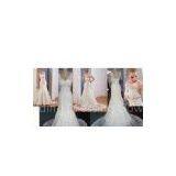 Mermaid Sweetheart Neckline Straps Lace Modest Wedding Dresses With Sleeves thumbnail-1