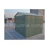 Small Zinc Steel Powder Coated Apex Metal Shed For Tools Storage / Car Garage 6x8