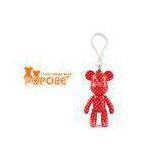 Lovely 3\'\' POPOBE Plastic Bear Key Chain for Valentine\'s Day Gift