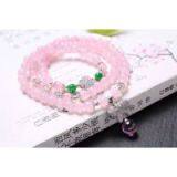 Neffly Jewelry Natural Madagascar Rose Quartz Bracelet 6 mm Weight: About 16 Grams thumbnail-1