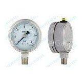 Shockproof Welding Pressure Gauge With 63mm Bottom and Stainless Steel Case and Tube thumbnail-1