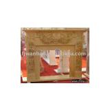 marble sculpture fireplace, stone carving fireplace, indoor fireplace