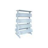Two Sides Magazine Rack grid rack grid display grid stand steel shelving steel rack racking shelving basket fixture merchandise rack merchandise stand merchandise shelf display fixture wire fixture metal fixture store supplies shop supplies