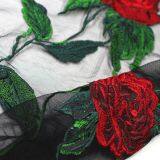 2017 Hot Selling Flower Pattern Patch Embroidered Mesh Fabric for Women thumbnail-4