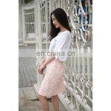 Pink 3d Flower Pretty Lace Skirt for Lady thumbnail-3