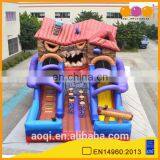 AOQI big discount inflatable slides inflatable angry cabin slides with free EN14960