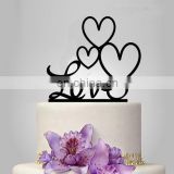 party cake decoration insert card acrylic wedding cake topper