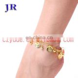 Tribal gold and silver coin belly dance anklet jewelry accessories P-9009#