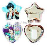 Handmade Quality Manufactory Heart, Star Button Badge/Tin Button Badge/Cosmetic Pocket Mirror For Promotion/Party thumbnail-1
