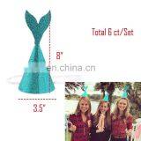 Glitter Mermaid Tail Birthday Hat Party Favor For Kids Adults thumbnail-6